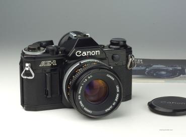 Canon AE-1 black + FD 1.8/50mm S.C.