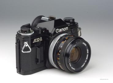 Canon AE-1 black + FD 1.8/50mm S.C.