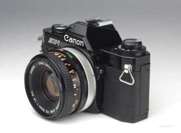 Canon AV-1 black + FD 50mm f/1.8 S.C.