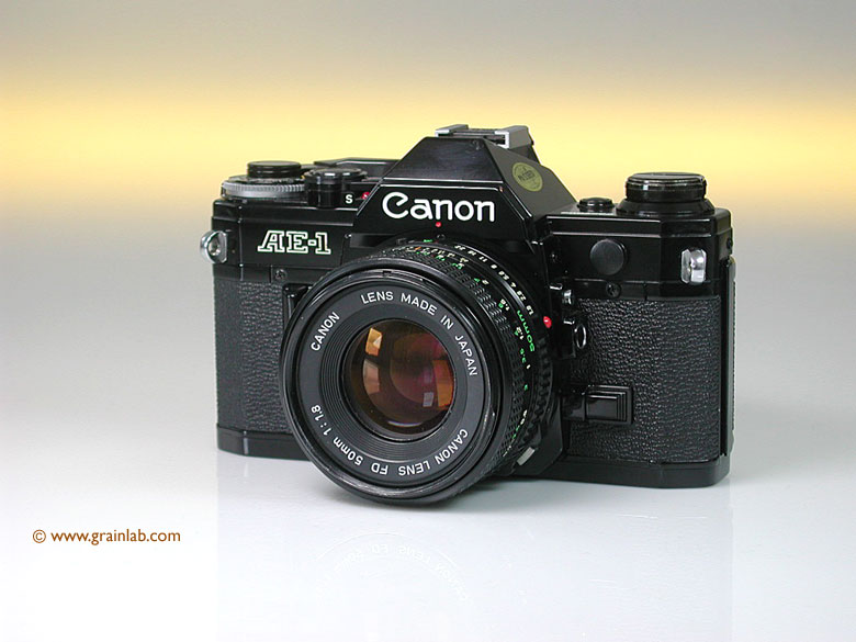Canon Ae 1 Black Fd 50mm F 1 8 Grainlab