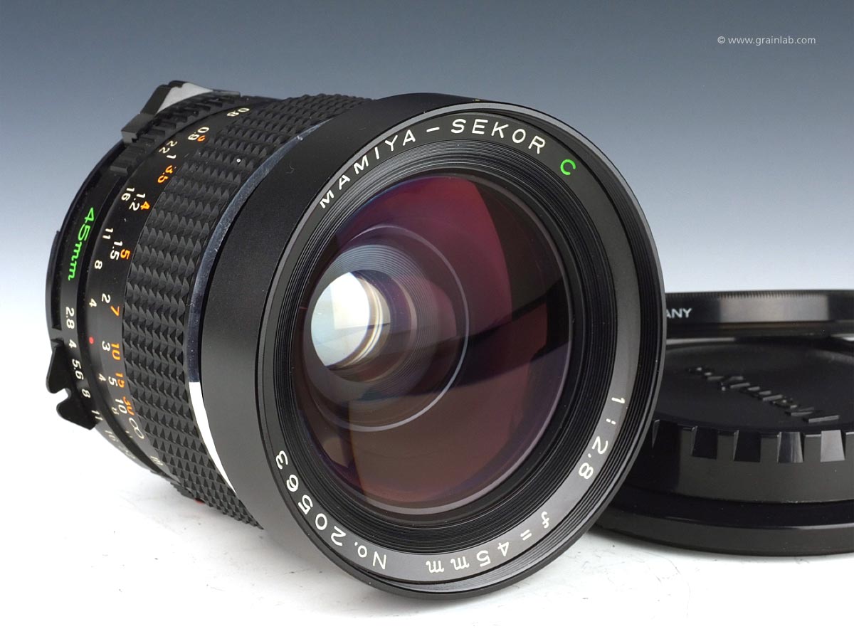 Mamiya Sekor C 45mm f/2.8 wide angle lens - Grainlab
