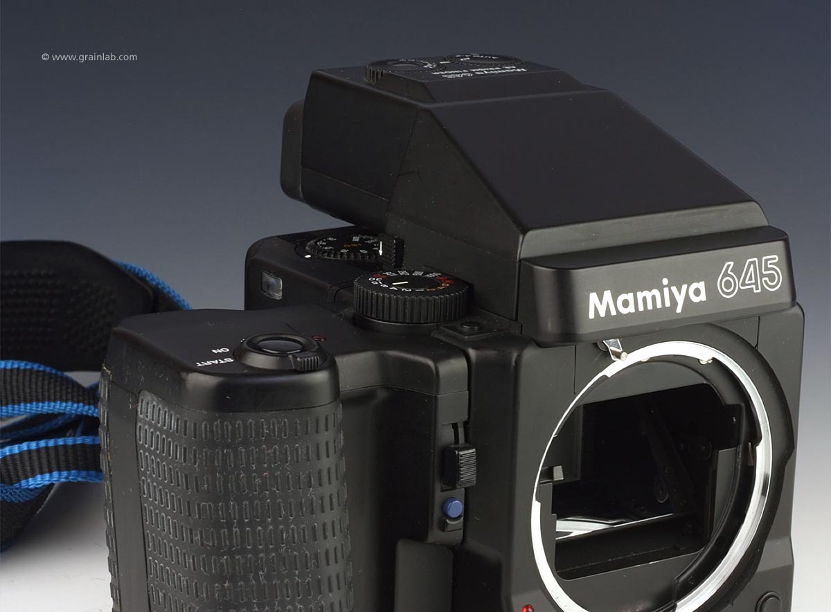 Mamiya M645 Super + AE Prism Finder N + Power Drive N - Grainlab