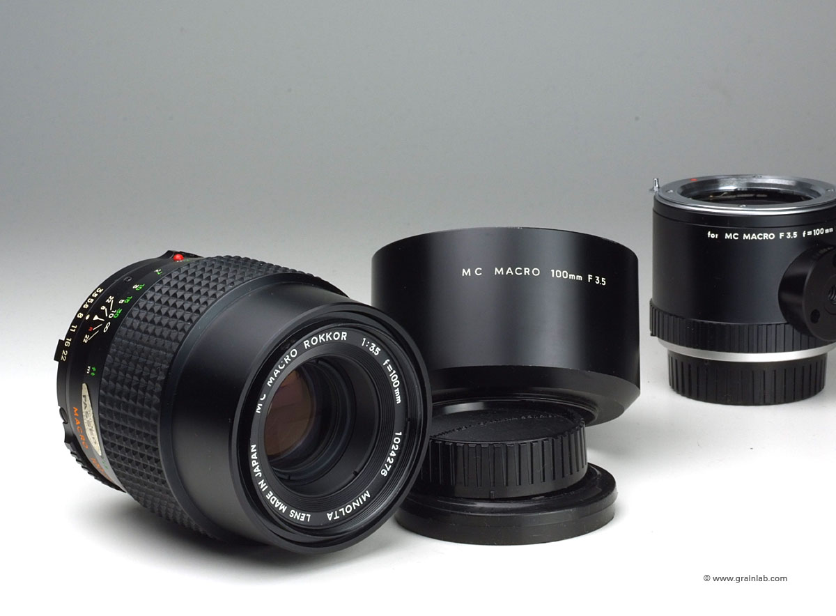 Minolta MC 100mm f/3.5 Macro for sale - Grainlab