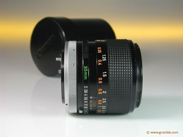 Canon FD 2/35mm S.S.C mit Köcher