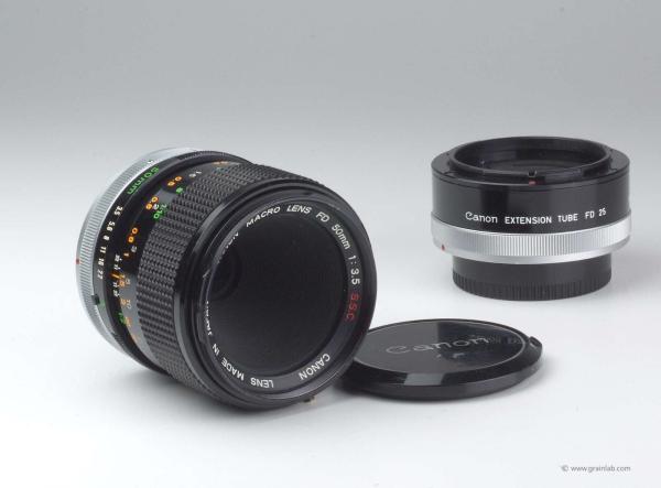 Canon FD 50mm f/3.5 S.S.C. Macro + 25mm Zwischenring