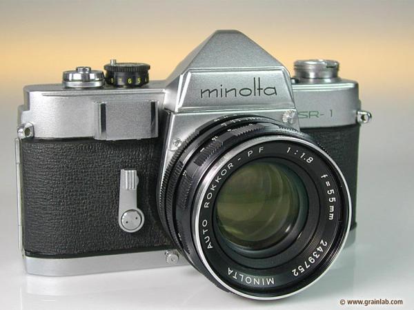 Minolta SR-1 mit 1.8/55mm Auto Rokkor