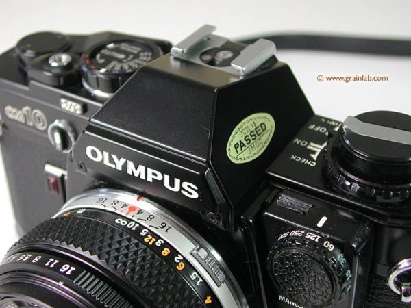 Olympus OM-10 black mit Manual Adapter und Zuiko 1.8/50mm